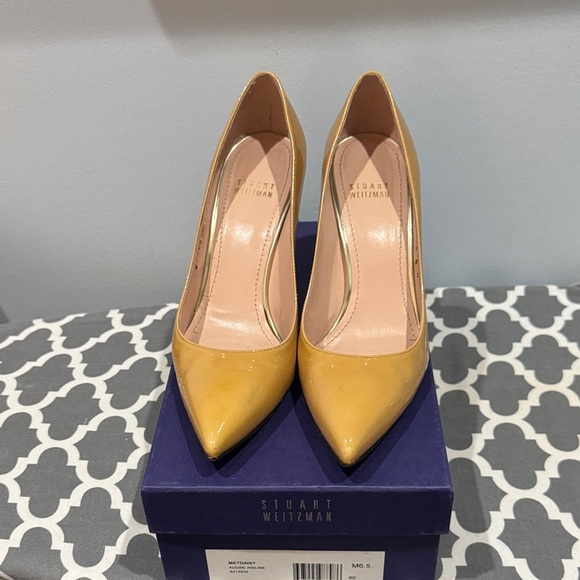 Stuart Weitzman Shoes - Stuart Weitzman Yellow Pointed Heels